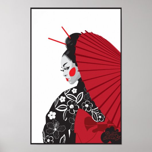 Geisha Poster (Vorne)