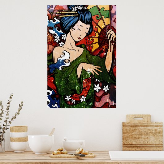 Geisha Poster (Küche)