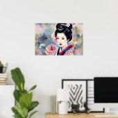 Geisha Poster (Heimbüro)