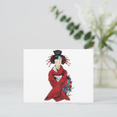 Geisha Postkarte (Stehend Vorderseite)