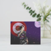 Geisha Postkarte (Stehend Vorderseite)