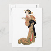Geisha Postkarte (Vorne/Hinten)