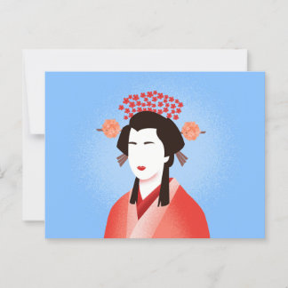 Geisha Postkarte