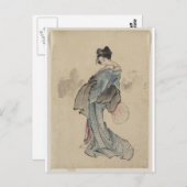 Geisha Postkarte (Vorne/Hinten)