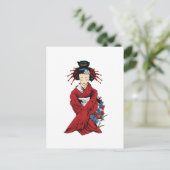 Geisha Postkarte (Stehend Vorderseite)