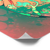 Geisha Psychedelic Poster (Ecke)