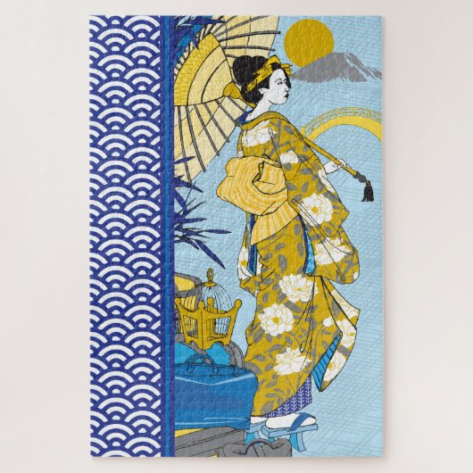 Geisha Puzzle 20x30 für Colorblind-Menschen (Vertikal)
