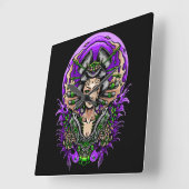 Geisha Quadratische Wanduhr (Winkel)