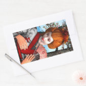 Geisha Rechteckiger Aufkleber (Umschlag)