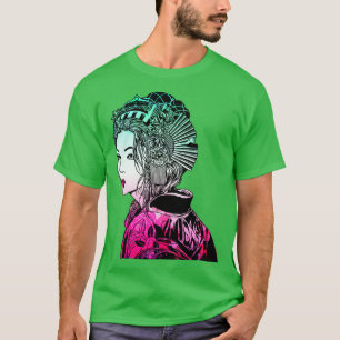 Geisha Samurai Warrior 1061 T-Shirt