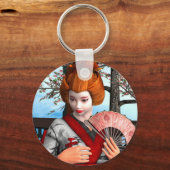 Geisha Schlüsselanhänger (Vorderseite)