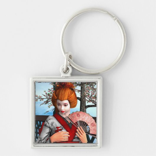 Geisha Schlüsselanhänger (Vorne)
