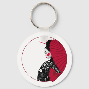 Geisha Schlüsselanhänger