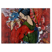 Geisha Schneidebrett (Vorderseite)