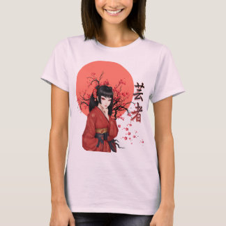 Geisha | Schönes Sakura Girl | Oriental Vibes T-Shirt