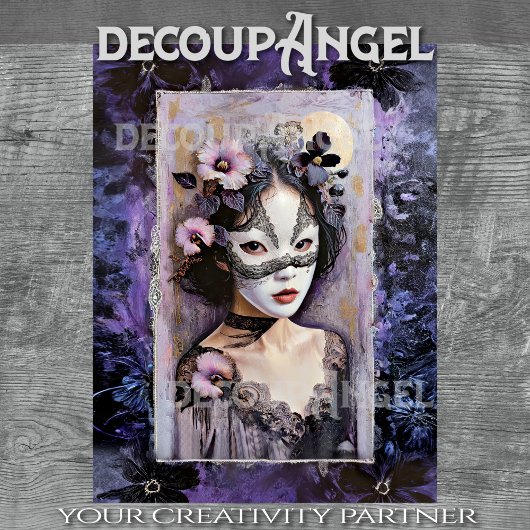 Geisha Secrets - Decoupage - Gewebepapier Seidenpapier