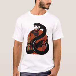 Geisha & Serpent - Japanese Art Dark Aesthetic T-Shirt