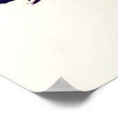 Geisha Silhouette bei Sunset - Traditionelle Elega Poster (Ecke)