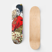 Geisha-Skelett-Plattform Skateboard (Vorderseite)