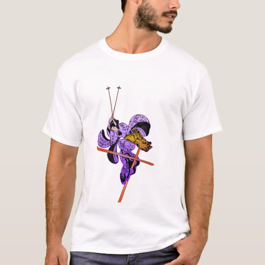Geisha-Skifahrer T-Shirt (Vorderseite)