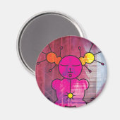 Geisha Space Magnet (Vorderseite/Rückseite)