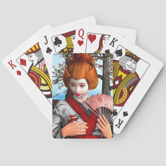 Geisha Spielkarten (Rückseite)