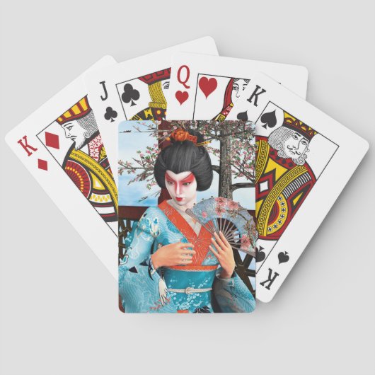 Geisha Spielkarten (Rückseite)