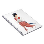 Geisha Spiral Notebook Notizblock (Rechte Seite)