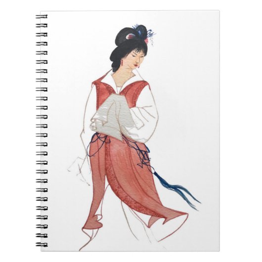 Geisha Spiral Notebook Notizblock (Vorderseite)