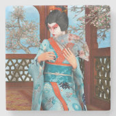 Geisha Steinuntersetzer (Vorderseite)