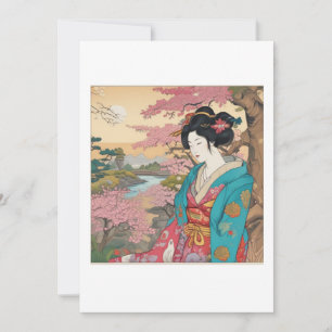 Geisha Stempo Einladung