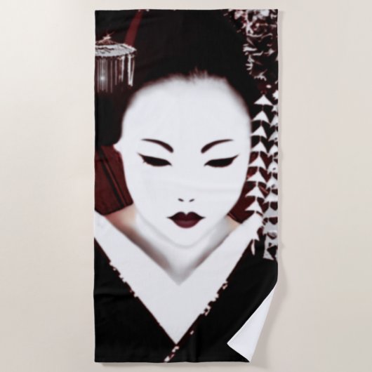 Geisha Strandtuch (Vorderseite)