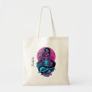 Geisha Tattoo Pink Blumengestein Tragetasche