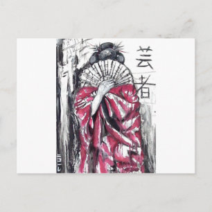 GEISHA THE ARTIST POSTKARTE