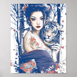 Geisha-Tigerschießel Geisha 89003 Poster