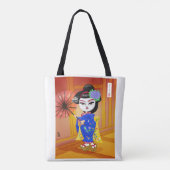 Geisha Tote Bag Tasche (Rückseite)