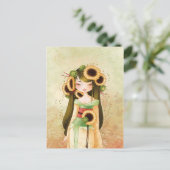 Geisha Trounesco Postkarte (Stehend Vorderseite)