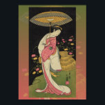 Geisha Umbrella Abstrakt Japan Pop Art Poster<br><div class="desc">Geisha Umbrella Abstrakt Japan Pop Art Poster.</div>