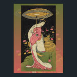 Geisha Umbrella Abstrakt Japan Pop Art Poster<br><div class="desc">Geisha Umbrella Abstrakt Japan Pop Art Poster.</div>