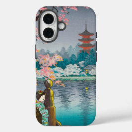Geisha und Cherry Tree, Ueno Park japanische Lands iPhone 16 Hülle