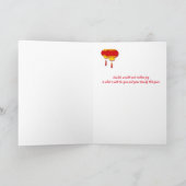 Geisha und Dragon neues Jahr 2024 Karte (Innenseite)