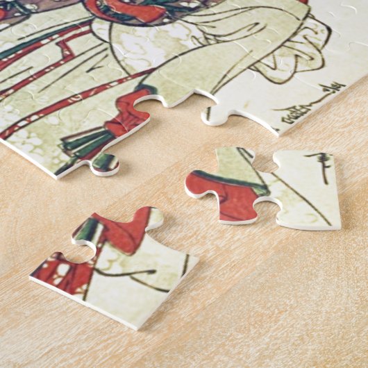 Geisha und kleines puzzle (Seite)