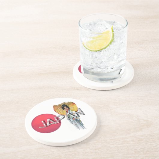 Geisha Untersetzer (Seite)