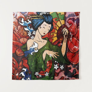 Geisha Wandteppich