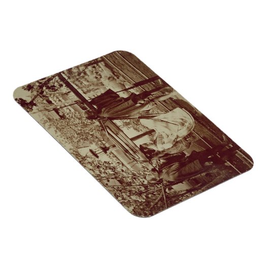 Geisha wird in einem Wurf (sepia-Foto) mitgeführt Magnet (Rechte Seite)