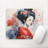 Geisha Woman Japan Mousepad (Mit Mouse)