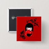 Geishaknopf Button (Vorne & Hinten)