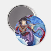 Geishas Flug Magnet (Vorderseite/Rückseite)