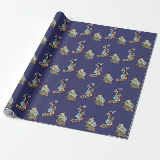 Geishas Geschenkpapier (Ungerollt)