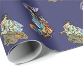Geishas Geschenkpapier (Rolleneckpunkt)